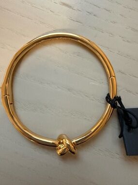 kate spade Gold Knot Hinged Bangle Bracelet